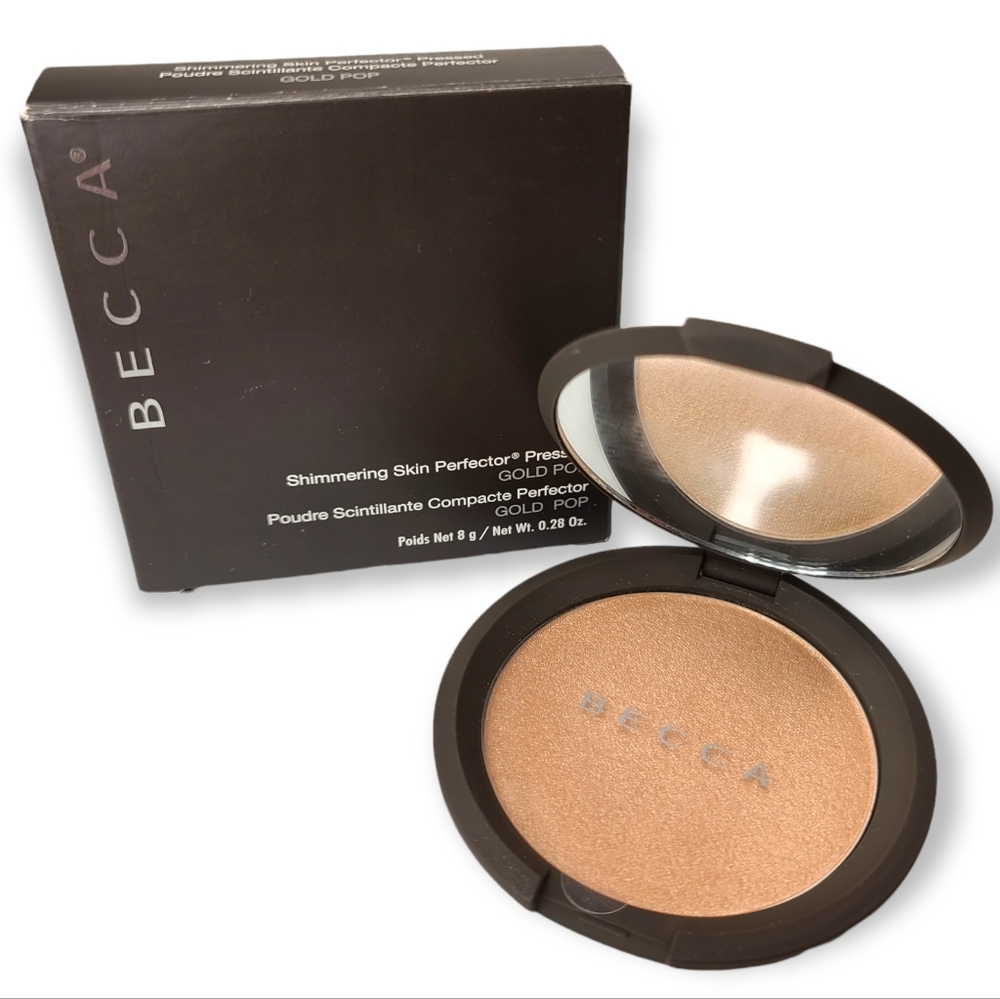Becca Shimmering Skin Perfector Pressed Highlighter in Gold Pop